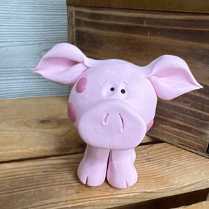 Pig Sculpture, Pig Figurine, Pig, Decorative Pig, Farm Decor