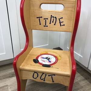 Time Out Chair, Kids Chair, Time Out Seat, Handmade Chair, Children's Time Out Chair, Time Out image 1