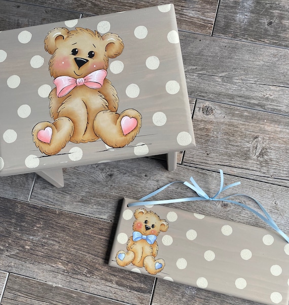 Kids Step Stool Teddy Bear Step Stool Bear Step Stool Kids Foot