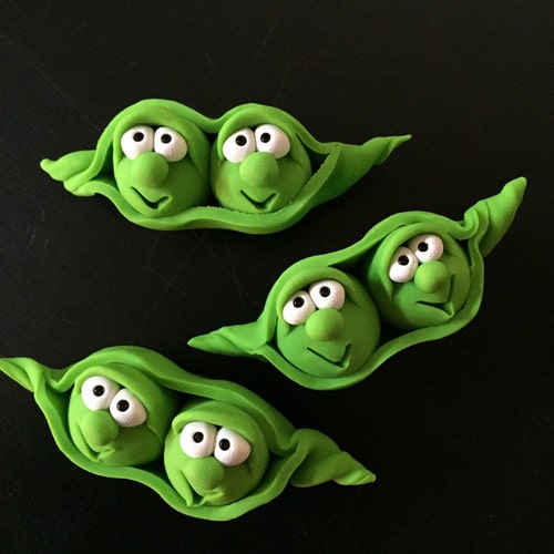 Pea Vegetable Peas in Pod Farm Decor Vegan Etsy