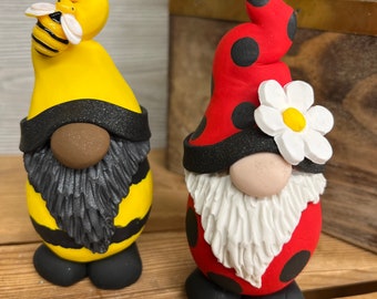 Gnomes, Bee Gnome, Ladybug Gnome, bug Gnome, Spring Gnome, Bumble Bee, Bee, Lady Bug