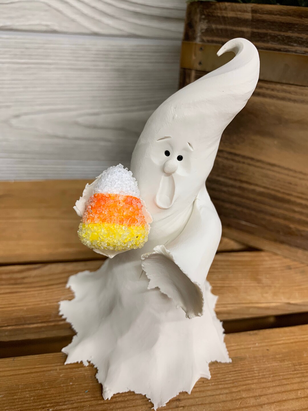 Ghost Holding Candy Corn, Ghosts and Candy, Halloween Ghost, Ghosts