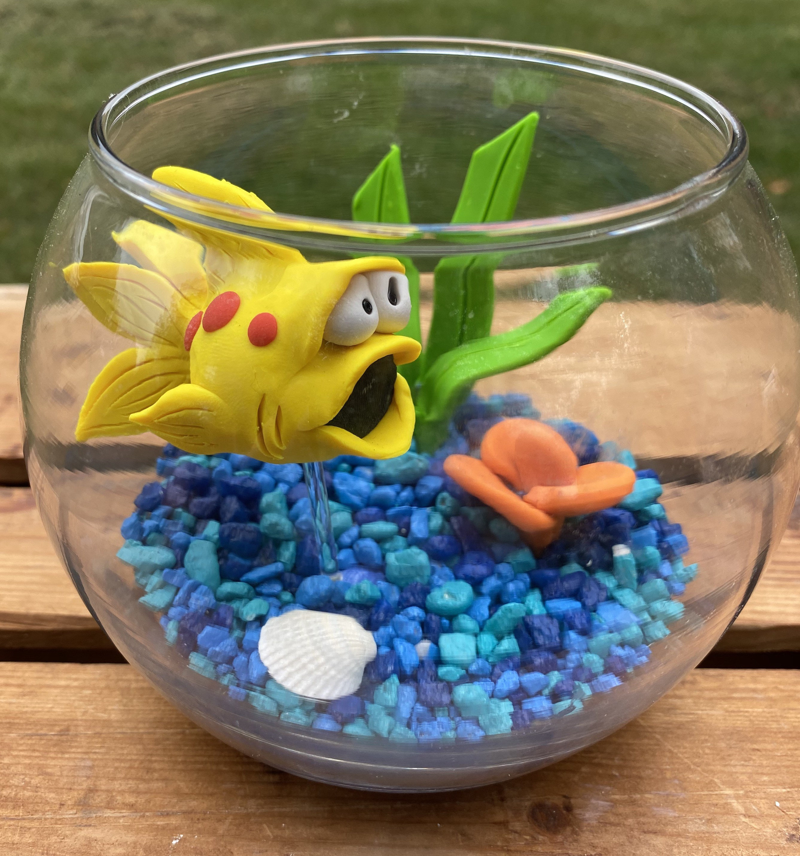 Fish Bowl Aquarium Small Fish Bowl Pet Fish Clay Fish Etsy