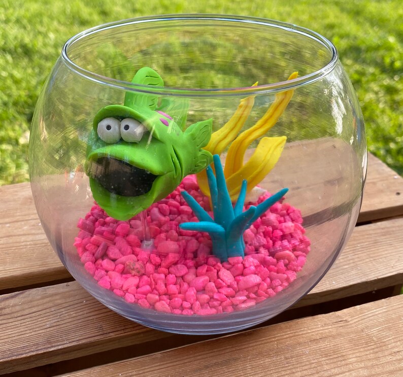Fish Bowl Aquarium Large Fish Bowl Pet Fish Clay Fish Etsy