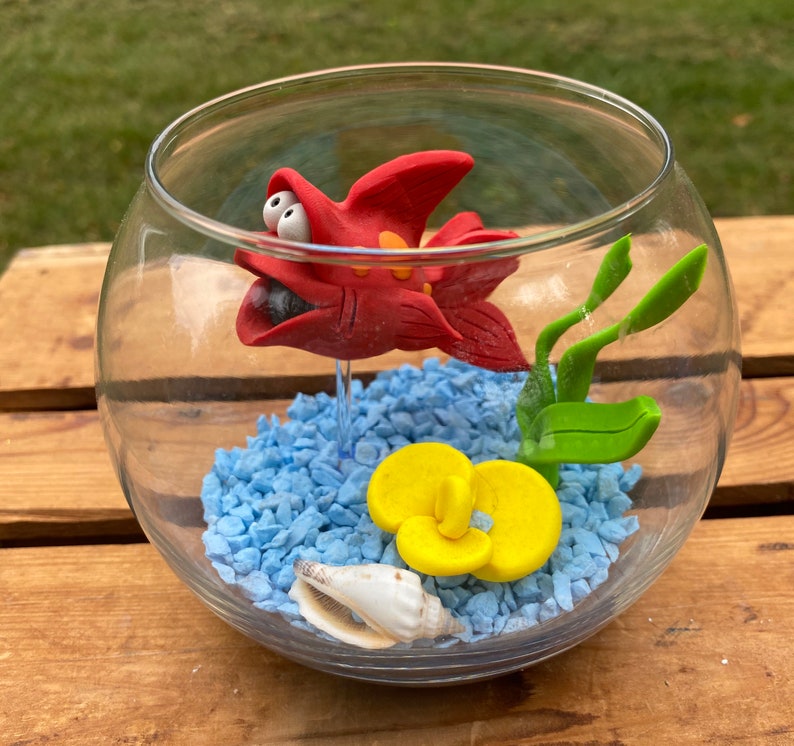 Fish Bowl Aquarium Small Fish Bowl Pet Fish Clay Fish Etsy