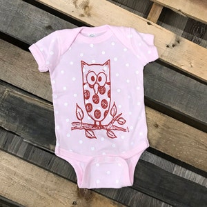 Baby Outfit, Owl Baby Cloths, Owl Baby Onesie, Pink Owl Outfit, Owl Baby Outfit, Owls