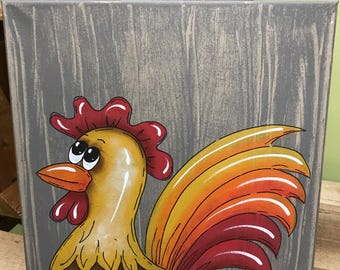 Chicken, Rooster Wall Art, Farm Nursery, Rooster Print, Farm Animal Wall Art, Chicken Decor, Farm Decor, Nursery, Chickens, Roosters