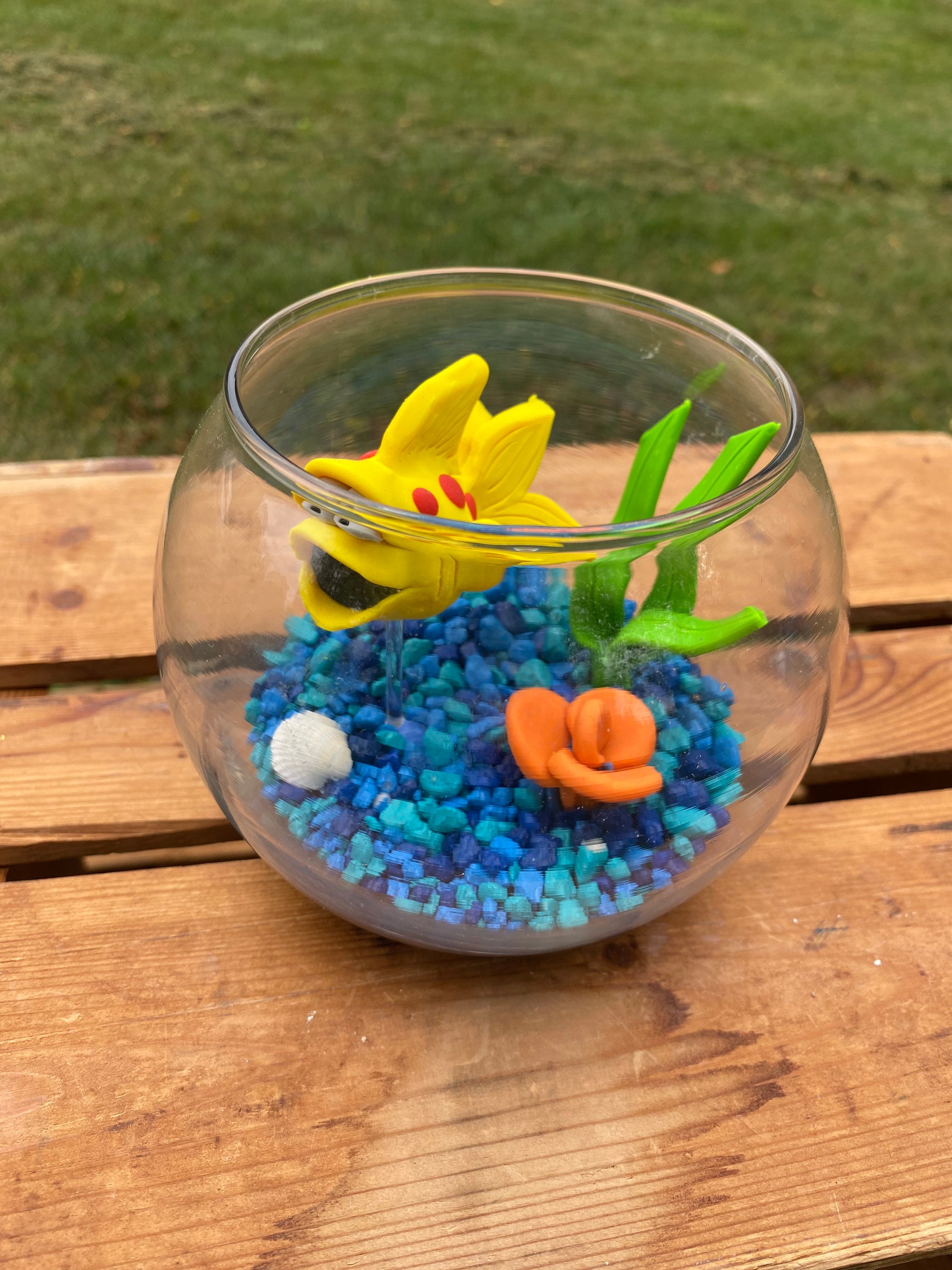 Fish Bowl Aquarium Small Fish Bowl Pet Fish Clay Fish Etsy Australia