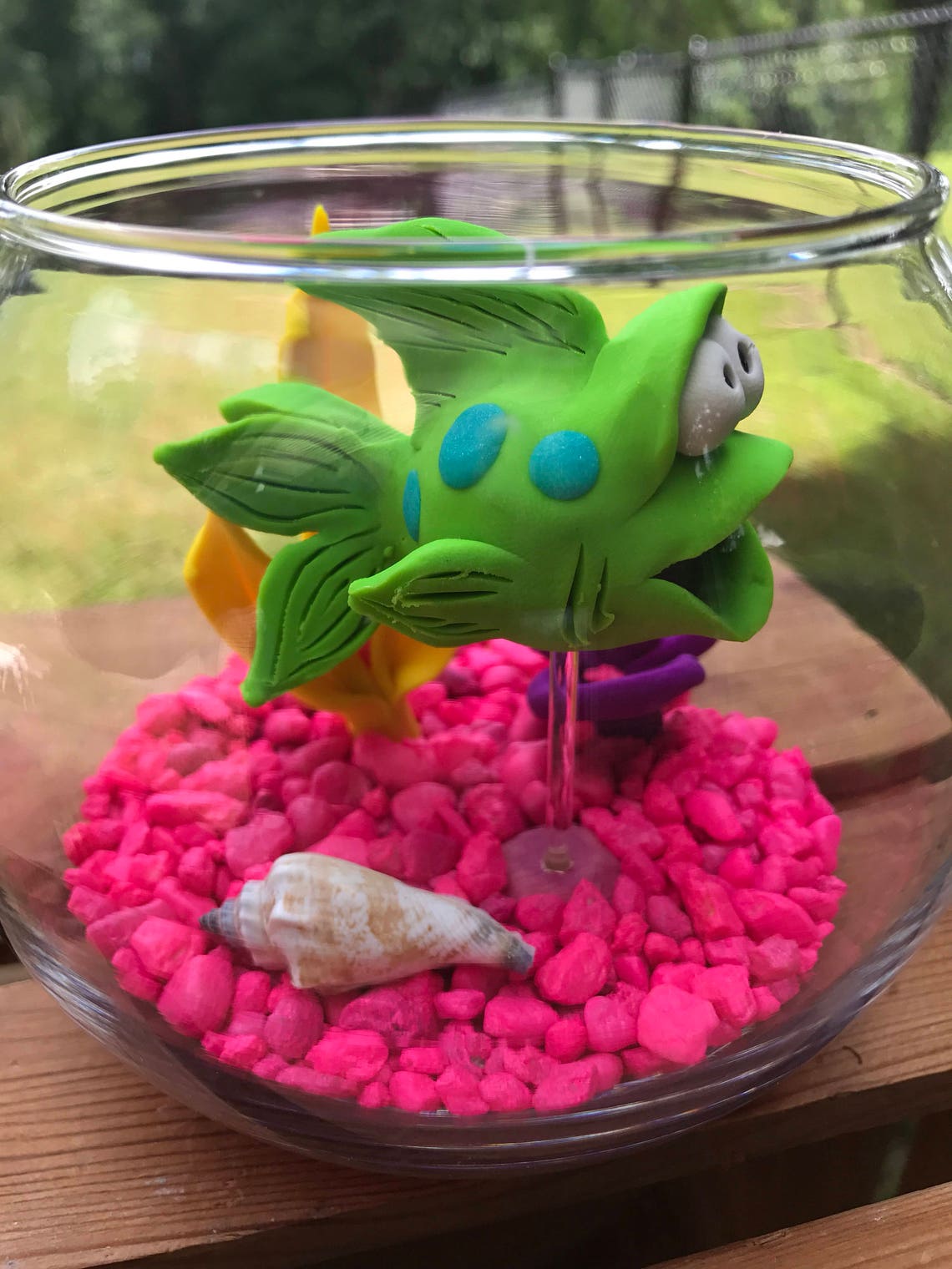 Fish Bowl Aquarium Small Fish Bowl Pet Fish Clay Fish Etsy