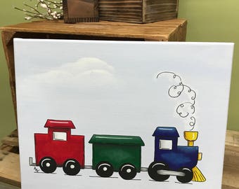 Train Wall Art, Automobile Nursery, Train Print, Train Wall Decor, Truck Wall Art, Car Decor, Transportation Decor, Nursery, Choo Choo Train