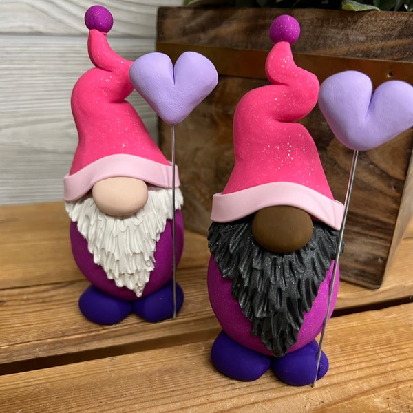 LIMITED EDITION Gnomes, valentine Gnome, Holiday Gnome, Love Gnome, Valentine’s Day Gnome, black valentine gnome, love