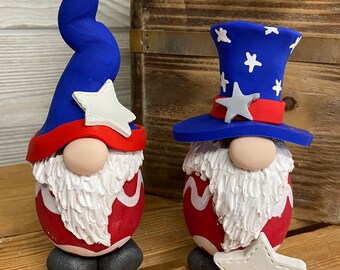 Gnomes, Patriotic Gnome, USA Gnome, 4th of July, Gnome, America, USA