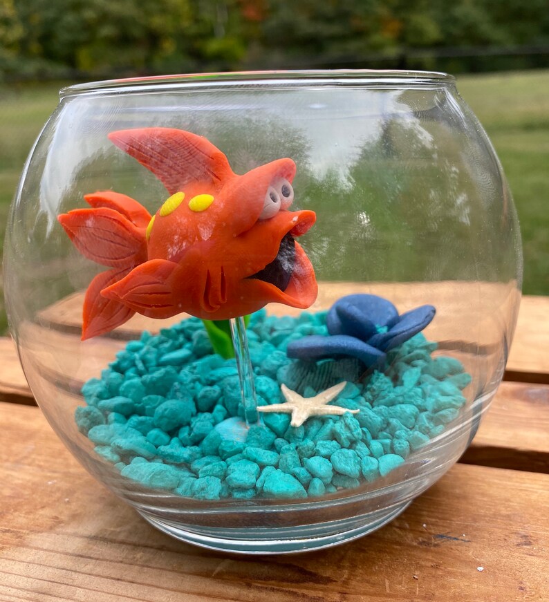 Fish Bowl Aquarium Small Fish Bowl Pet Fish Clay Fish Etsy