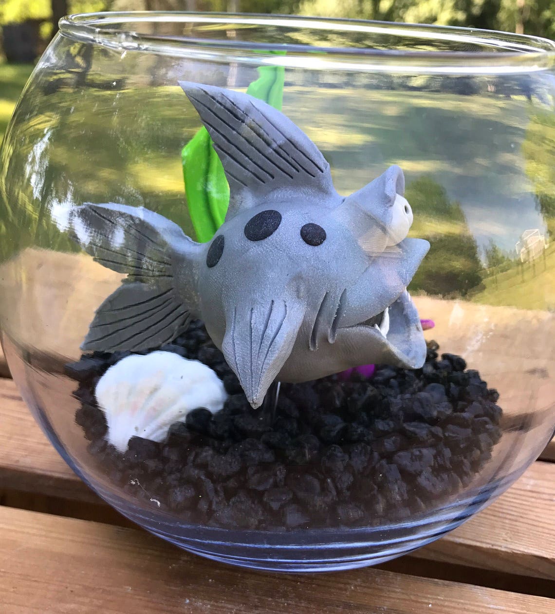 Shark Fish Bowl Shark Tank Shark in Bowl Pet Fish Fish Etsy