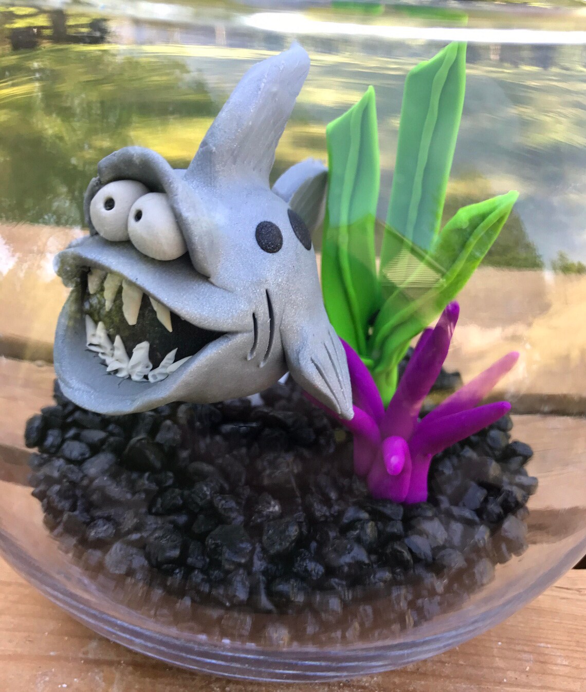 Shark Fish Bowl Shark Tank Shark in Bowl Pet Fish Fish Etsy