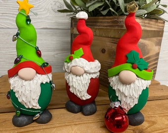 Gnomes,  Christmas Gnome, Holiday Gnome, Santa Gnome, Elf Gnome, Christmas Decor, Christmas