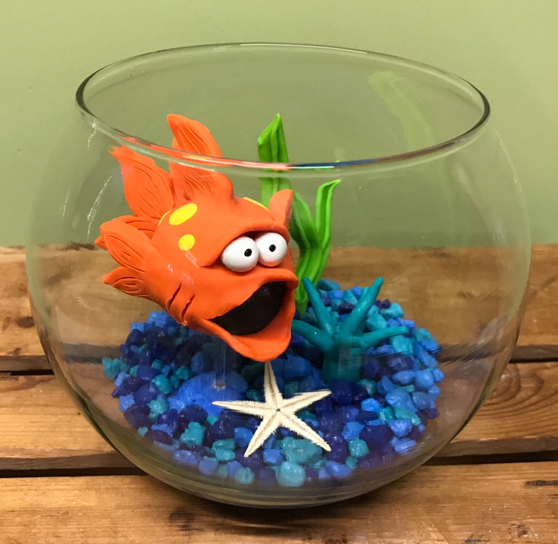 Large Fish Bowl Fish Tank Fish in Bowl College Gift Dorm Etsy