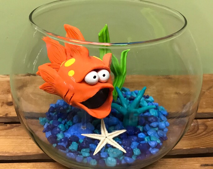 Fish Bowl Glass Fish Bowl Canteen Fish Bowl Large Fish - Etsy