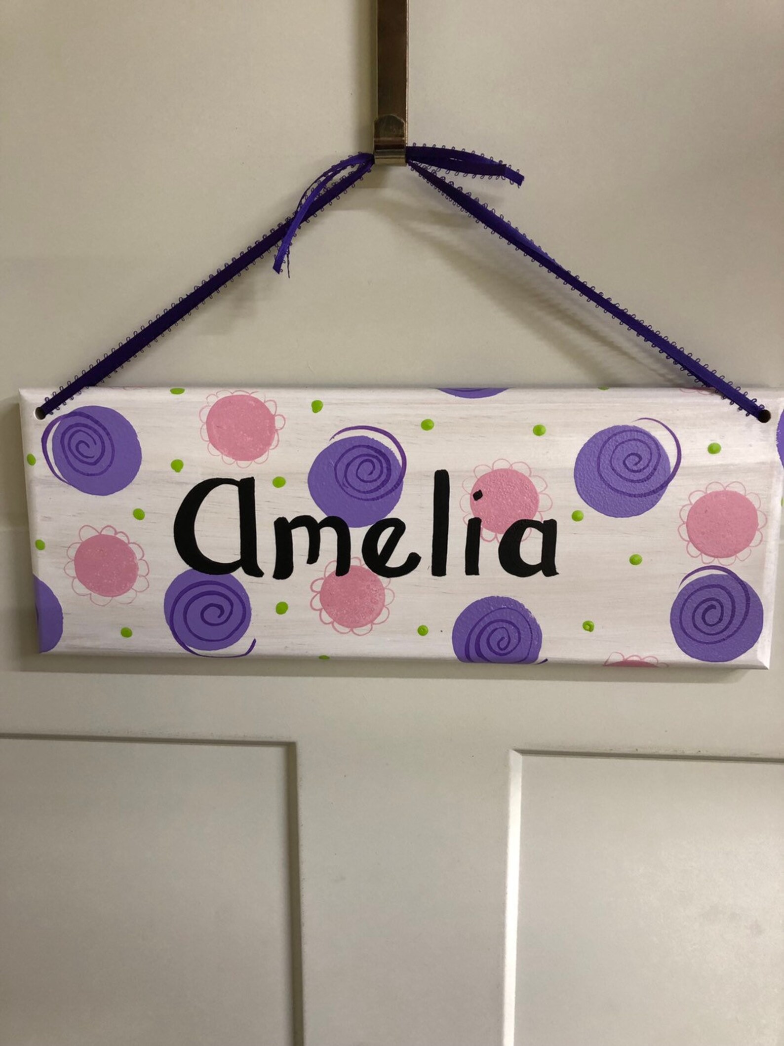 Nursery Name Sign Personalized Name Board Kids Name Plaque Etsy