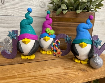 Penguin Joy, Penguin Chirstmas Decor, Joy Sign, Penguin, Holiday Marquee, Gifts for Her, Gifts for Him, Gifts for Penguin Lovers, Christmas