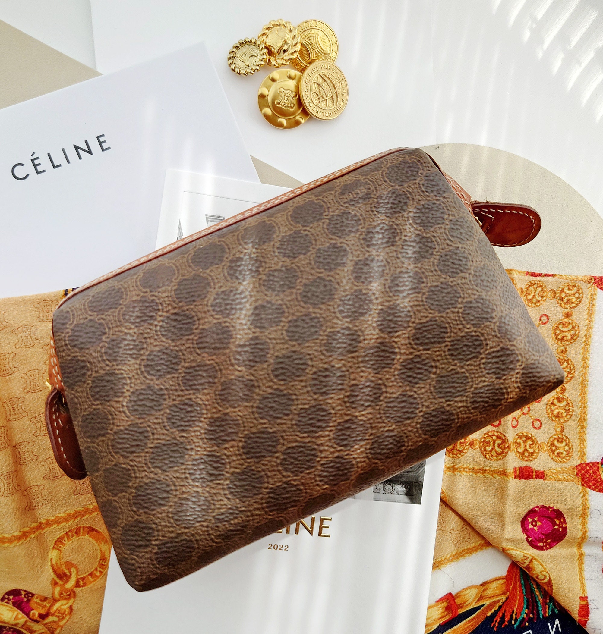 Louis Vuitton - Authenticated Clutch Bag - Cloth Brown for Women, Very Good Condition