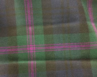 Baird Tartan Fabric. Remnant Piece. 100% Wool. Baird Modern Available. 10oz pure new wool.