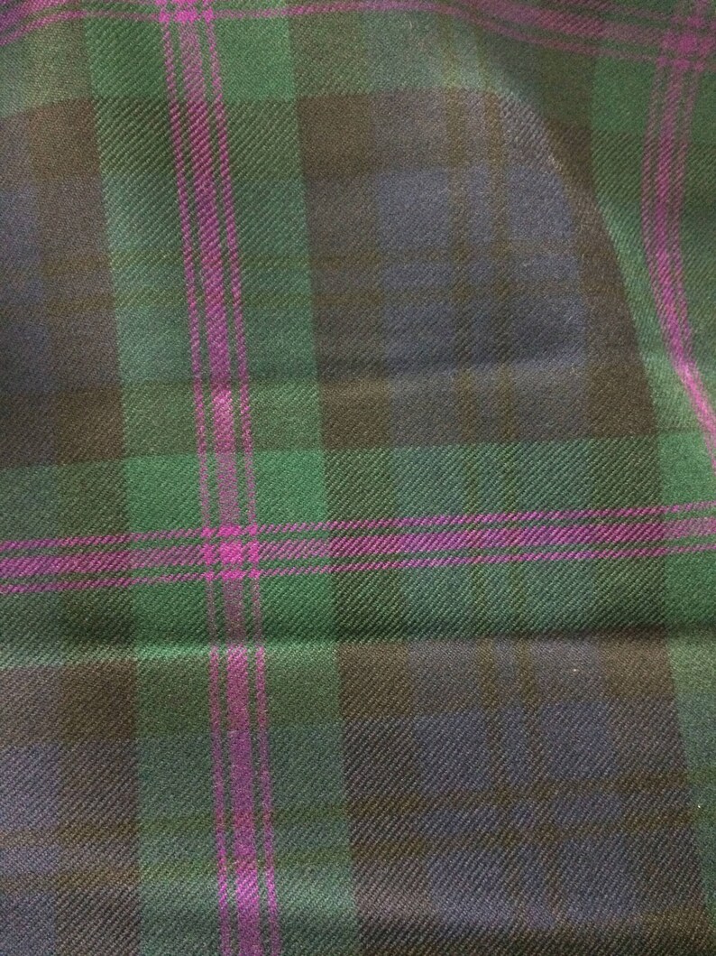 Baird Tartan Fabric. Remnant Piece. 100 Wool. Baird Modern Etsy