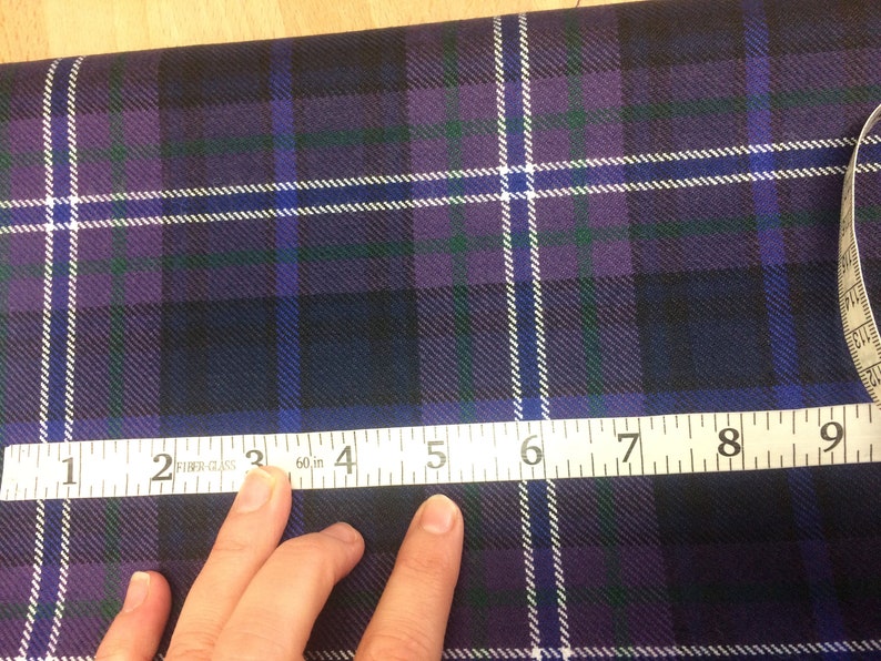 Scotland Forever Modern Tartan Fabric. Soft 10oz Pure New | Etsy