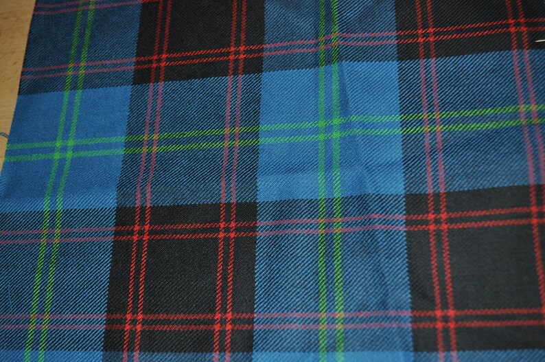 Home / Hume Tartan. 100 10oz Pure New Wool. Remnant Piece. Etsy