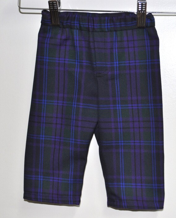 tartan baby trousers