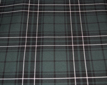 Maclean Hunting Modern. Tartan Fabric. Poly viscose. Machine Washable. Price per half metre.