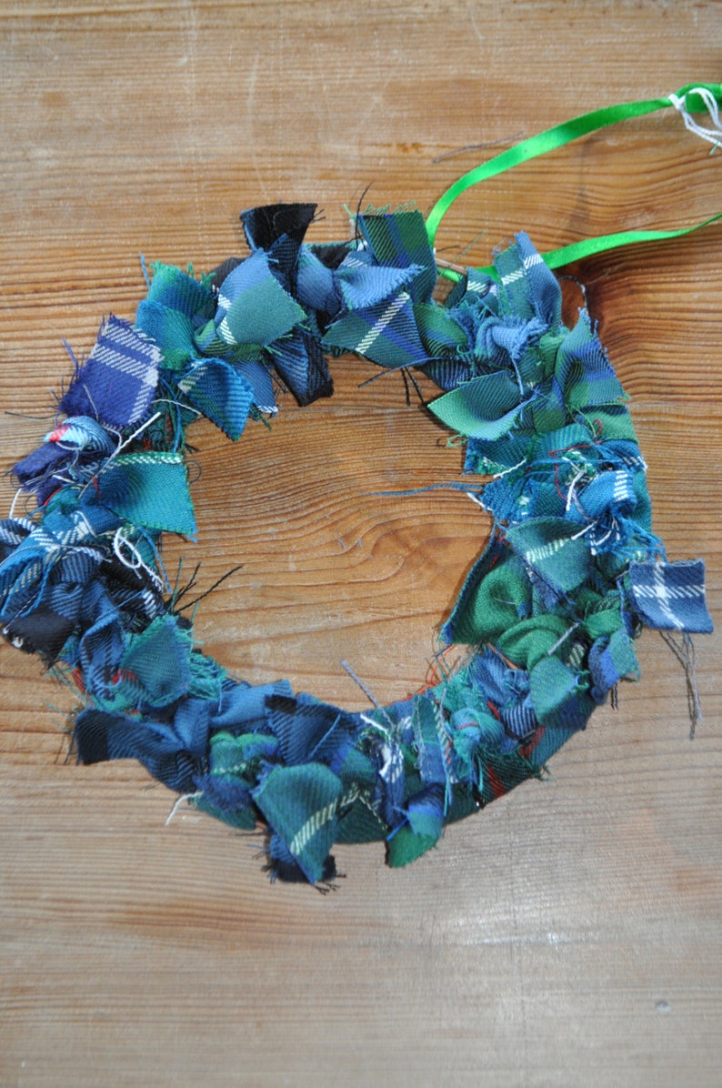 DIY Tartan Wreath Kit Make Your Own Wreath Scottish Etsy