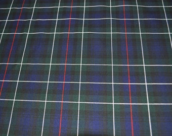 Mackenzie Ancient Tartan Fabric. 100% 10oz Pure New Wool. Remnant Piece.