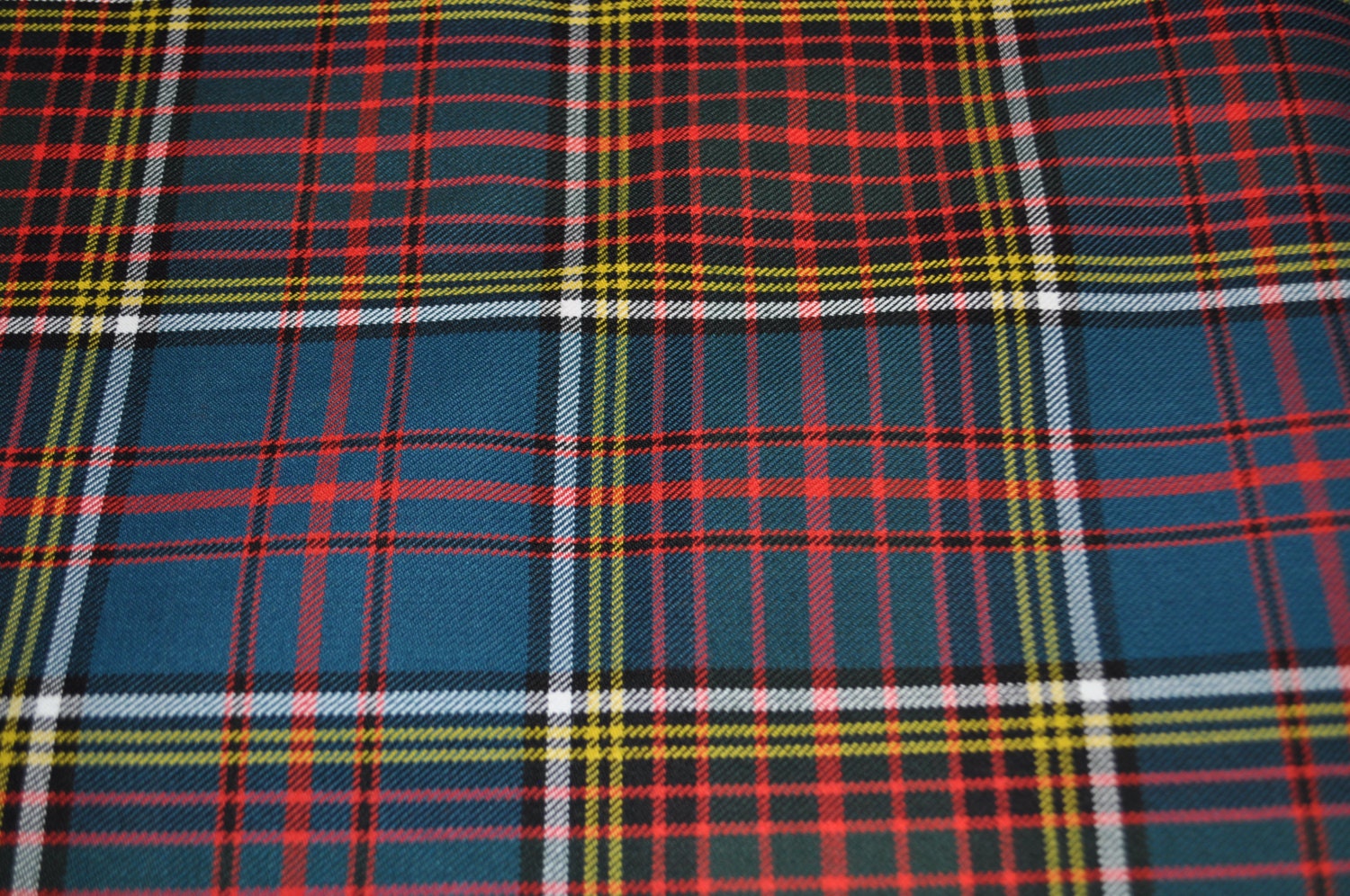 Anderson Modern Tartan Fabric. Poly Viscose. Machine Washable