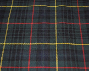 Stewart Hunting Modern tartan fabric. Poly viscose. Machine Washable. Price per half metre.