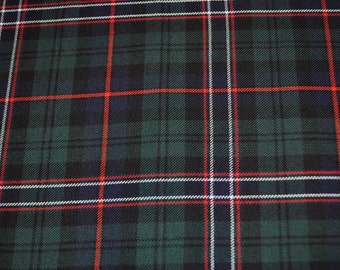 Scottish National tartan fabric. Poly viscose. Machine Washable. Price per half metre.