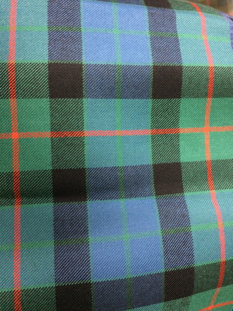 Gunn Tartan Fabric. 100 10oz Pure New Wool. Remnant Piece. Etsy UK