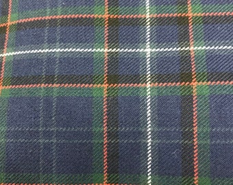 Isle of Arran tartan fabric. Soft Polyviscoise. Machine Washable.  Price per half metre