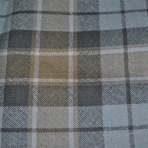 Graham of Menteith Weathered tartan Fabric. 100% 8oz Pure New Wool. Remnant Piece. image 1