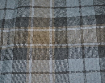 Graham of Menteith Weathered tartan Fabric. 100% 8oz Pure New Wool. Remnant Piece.