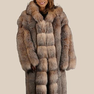 Silver fox fur coat - Etsy 日本