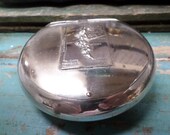 Antique South Africa WMF Silver Plated Snuff Box Tobacco The Cape Peninsula t684
