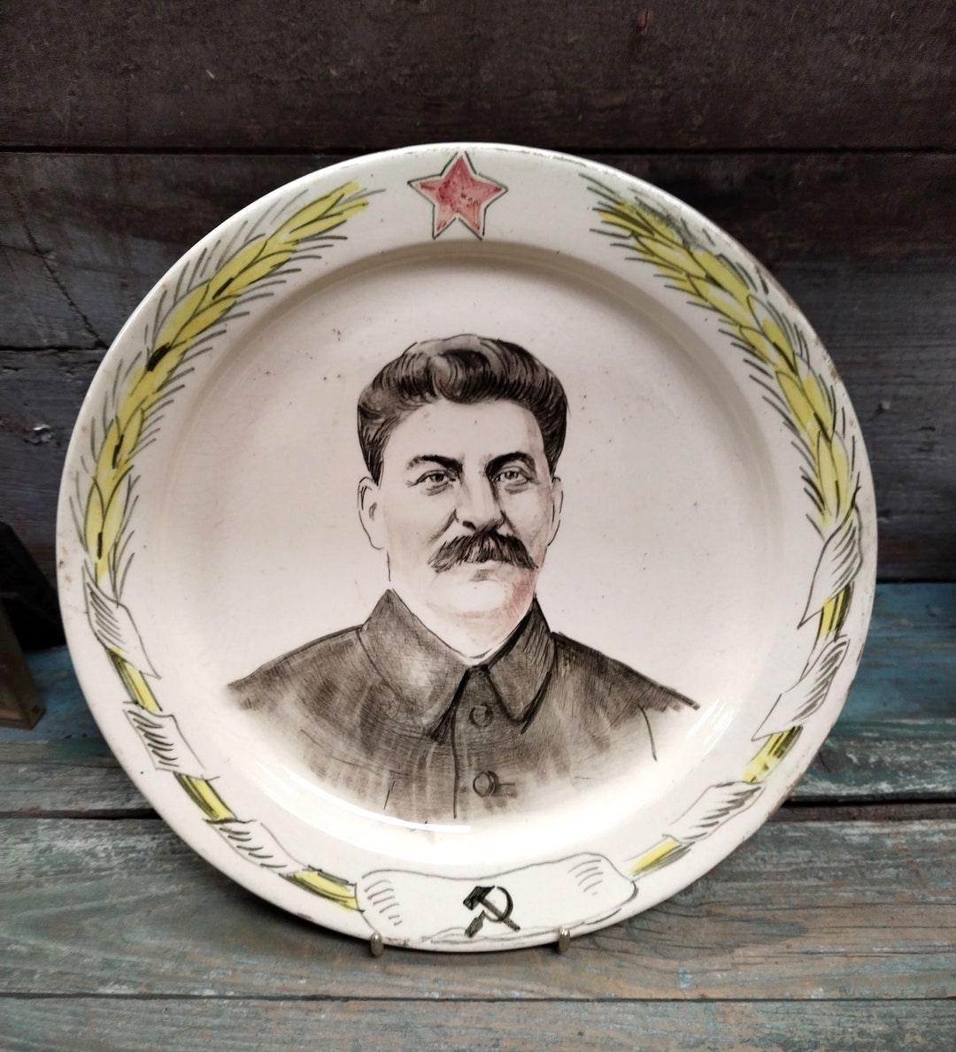 Antique Dish Plate Hand Painted Soviet Dictator Joseph Stalin Etsy antique-dish-plate-hand-painted-soviet-dictator-joseph-stalin-etsy