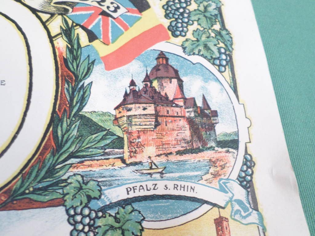 WW1 Antique Poster Occupied Germany 20s v231 WW1 Antique Poster Occupied Germany 20s v231