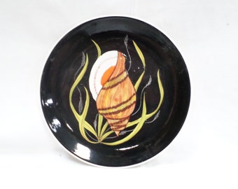 Henriot Quimper Pottery Plate Handpainted Shellfish design a896