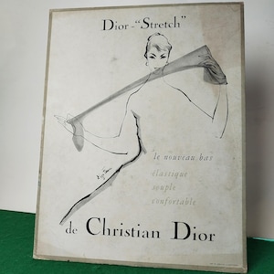 Pubblicità del negozio di moda vintage francese Christian Dior (x459)
