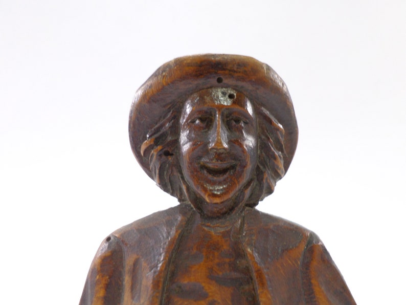 Miniature paysanne antique, sculpture en bois sculpté, figurine bretonne t286 image 4