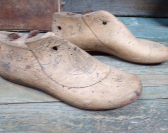 French Antiques Pair of Shoe Lasts Form Shoemaker s569