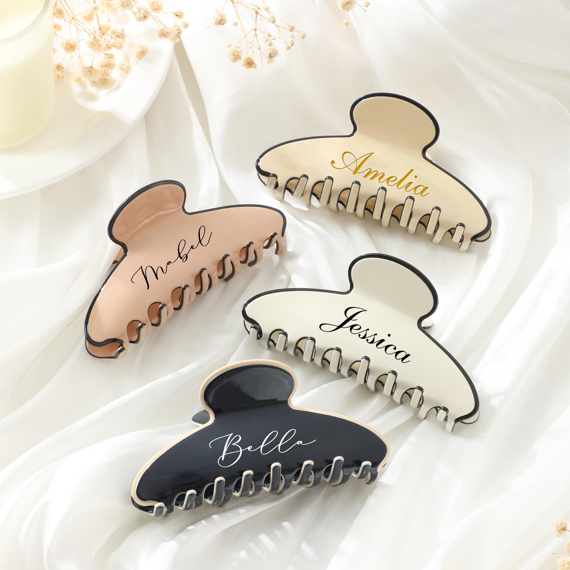 Personalized hair clip - Etsy 日本