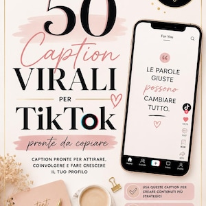 50 Caption Virali per TikTok | Caption pronte da copiare | CTA TikTok | Faceless Creator | Business Online